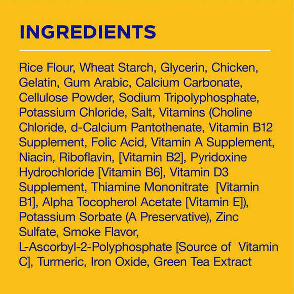 Pedigree Dentastix Small/Medium Original Chicken Flavor Dental Dog Treats ingredients