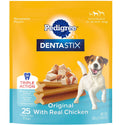 Pedigree Dentastix Small/Medium Original Chicken Flavor Dental Dog Treats, 25 Count