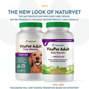 NaturVet VitaPet Adult Plus Breath Aid Chewable Tablets Multivitamin for Dogs 180 count