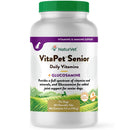 NaturVet VitaPet Senior Daily Vitamins Plus Glucosamine Dog Supplement, 60 count chewable tablets