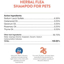 NaturVet Herbal Flea Shampo for Pets Plus Essential Oils for Dogs & Cats