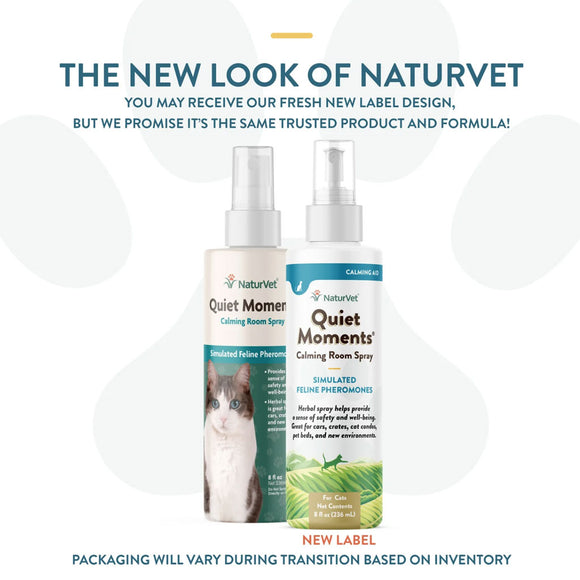 NaturVet Quiet Moments Herbal Calming Room Spray  for Cats