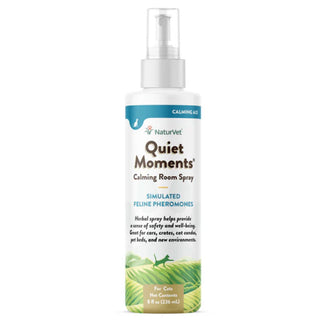 NaturVet Quiet Moments Herbal Calming Room Spray  for Cats, 8-oz