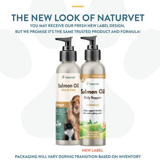 NaturVet Salmon Oil Daily Support + Omegas for Dogs & Cats