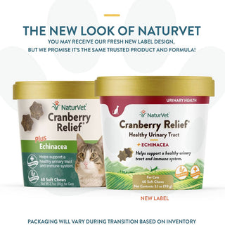 NaturVet Cranberry Relief Plus Echinacea Soft Chew Urinary Supplement for Cats