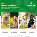 NaturVet Digestive Enzymes Powder Daily Digestive Support Plus Pre & Probiotic for Dogs