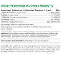 NaturVet Digestive Enzymes Powder Daily Digestive Support Plus Pre & Probiotic for Dogs