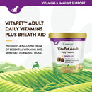 NaturVet VitaPet Adult Daily Vitamins Plus Breath Aid Soft Chews for Dogs