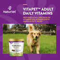 NaturVet VitaPet Adult Daily Vitamins Plus Breath Aid Soft Chews for Dogs