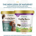 NaturVet VitaPet Senior Daily Vitamins Plus Glucosamine 