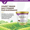 NaturVet VitaPet Senior Daily Vitamins Plus Glucosamine 