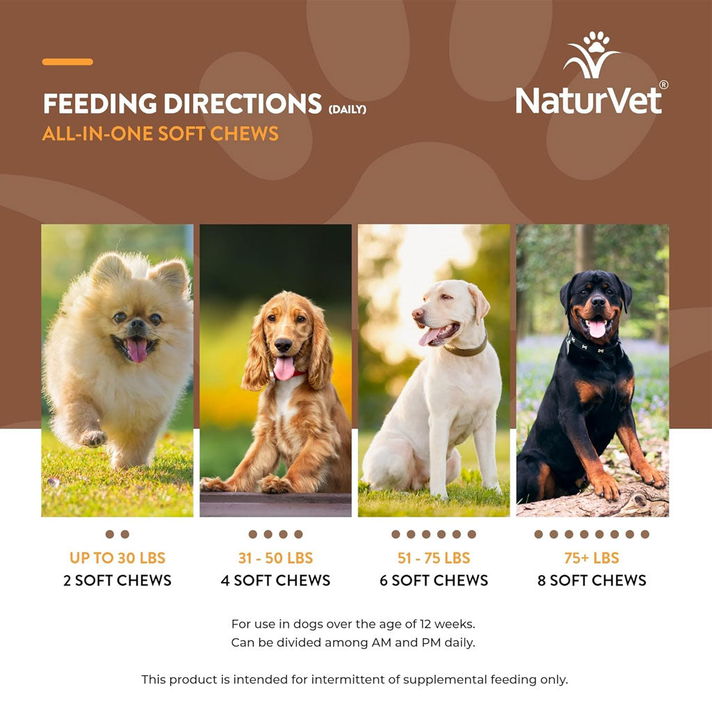 NaturVet All-In-One Daily Esentials Plus 4-in-1 Support for Dogs