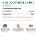 NaturVet No Scoot Soft Chews Anal Gland Support with Pumpkin for Dogs