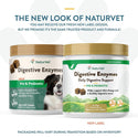 NaturVet Digestive Enzymes Soft Chews Daily Digestive Support Plus Pre & Probiotic for Dogs