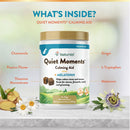 NaturVet Quiet Moments Calming Aid Plus Melatonin Soft Chews for Dogs 180 count benefits