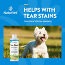 NaturVet Tear Stain Topical Remover with Aloe Vera for Dogs & Cats