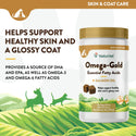 NaturVet Omega-Gold Essential Fatty Acids with Salmon Oil for Dogs & Cats