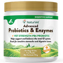 NaturVet Advanced Probiotic & Enzymes Powder with Vet Strength PB6 Probiotic for Dogs & Cats 4oz