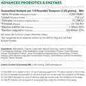 NaturVet Advanced Probiotic & Enzymes Powder with Vet Strength PB6 Probiotic for Dogs & Cats