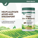 NaturVet Hemp Aches & Discomfort Soft Chews Plus Hemp Seed for Dogs
