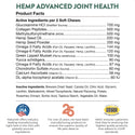 NaturVet Hemp Advanced Joint Health Soft Chews for Dogs