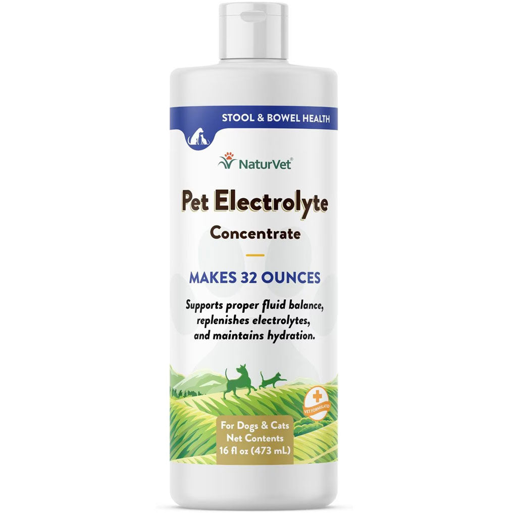 NaturVet Pet Electrolyte Concentrate for Dogs & Cats, 16-oz