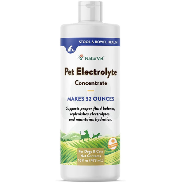 NaturVet Pet Electrolyte Concentrate for Dogs & Cats, 16-oz