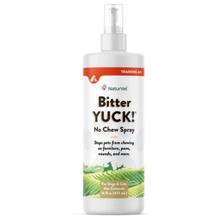 NaturVet Bitter Yuck! No Chew Spray for Dogs & Cats 16-oz