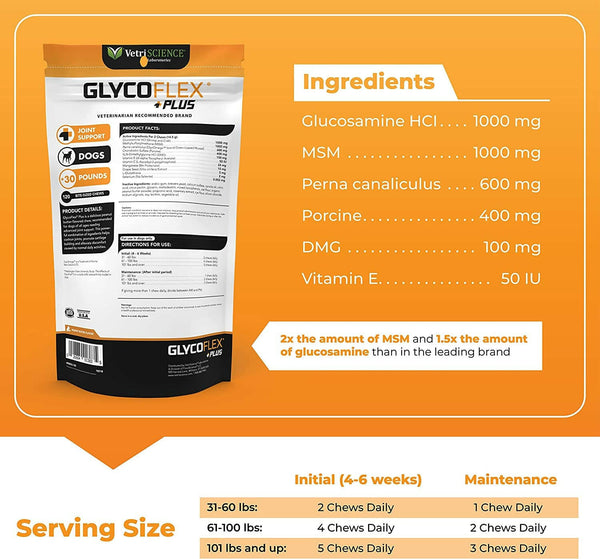 glycoflex plus for large dogs and medium dogs