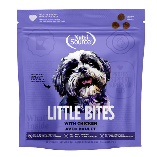 NutriSource Little Bites with Chicken Dog Treats, 6-oz