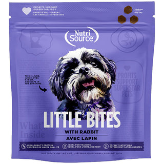 NutriSource Little Bites with Rabbit Dog Treats, 6-oz