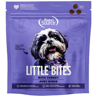 NutriSource Little Bites with Turkey Dog Treats, 6-oz