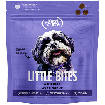 NutriSource Little Bites with Beef Dog Treats, 6-oz