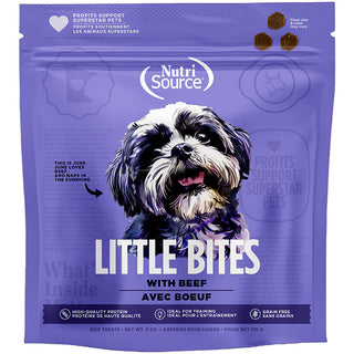 NutriSource Little Bites with Beef Dog Treats, 6-oz