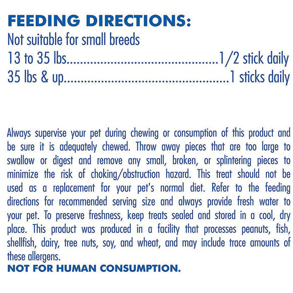 N-Bone Puppy Jumbo Teething Sticks for Large Breed Puppies feeding directions