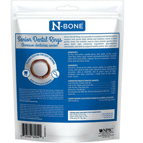 N-Bone Senior Dogs 6+ & Over Dental Rings backside