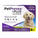 PetPrevea Plus Topical Treatment for Dogs 45-88 lbs (6 doses)