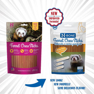 N-Bone Ferret Chew Sticks, 1.87-oz chicken flavor new look