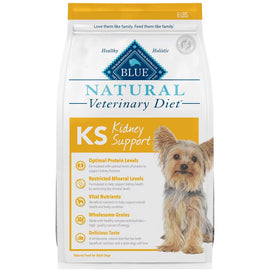 Blue Buffalo Natural Veterinary Diet KS Kidney Support Dry Dog Food, 6-lbs