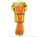 Orange dog toy with yellow packaging featuring 'Dura Force' branding on a white background.