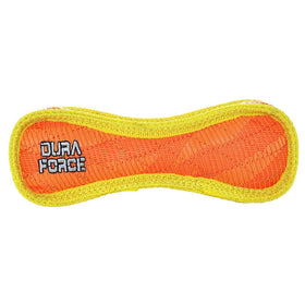 Duraforce Bone Tiger Dog Toy Orange & Yellow
