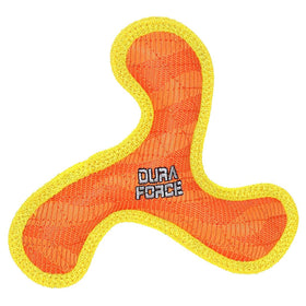 Duraforce Jr Boomerang Dog Toy Orange & Yellow