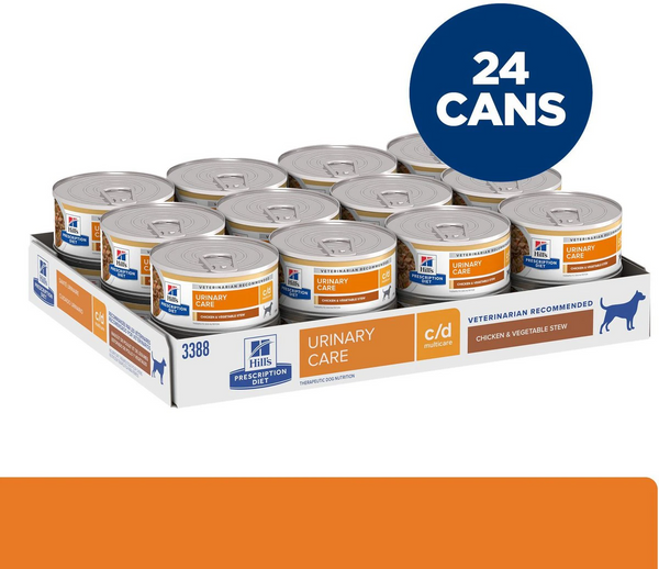 Hill's Prescription Diet c/d Multicare Urinary Care Chicken & Vegetable Stew Canned Dog Food