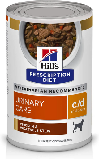 Hill's Prescription Diet c/d Multicare Urinary Care Chicken & Vegetable Stew Canned Dog Food (12.5 oz x 12 cans)