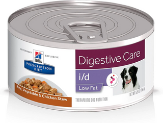 Hill's Prescription Diet i/d Low Fat Digestive Care Rice, Vegetable & Chicken Stew Canned Dog Food