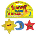 Yeowww! Sun, Moon,  Stars Catnip Cat Toys, 3-pack