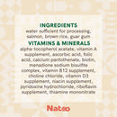 Natoo Meal Topper or Treat Salmon & Brown Rice in Broth Dog Food