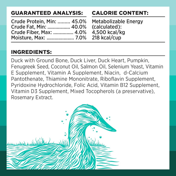 Bixbi Rawbble Freeze-Dried Dog Food, Duck Recipe