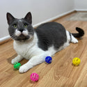 Ethical Pet Spot Slotted Balls Cat Toy Multi-Color