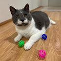 Ethical Pet Spot Slotted Balls Cat Toy Multi-Color